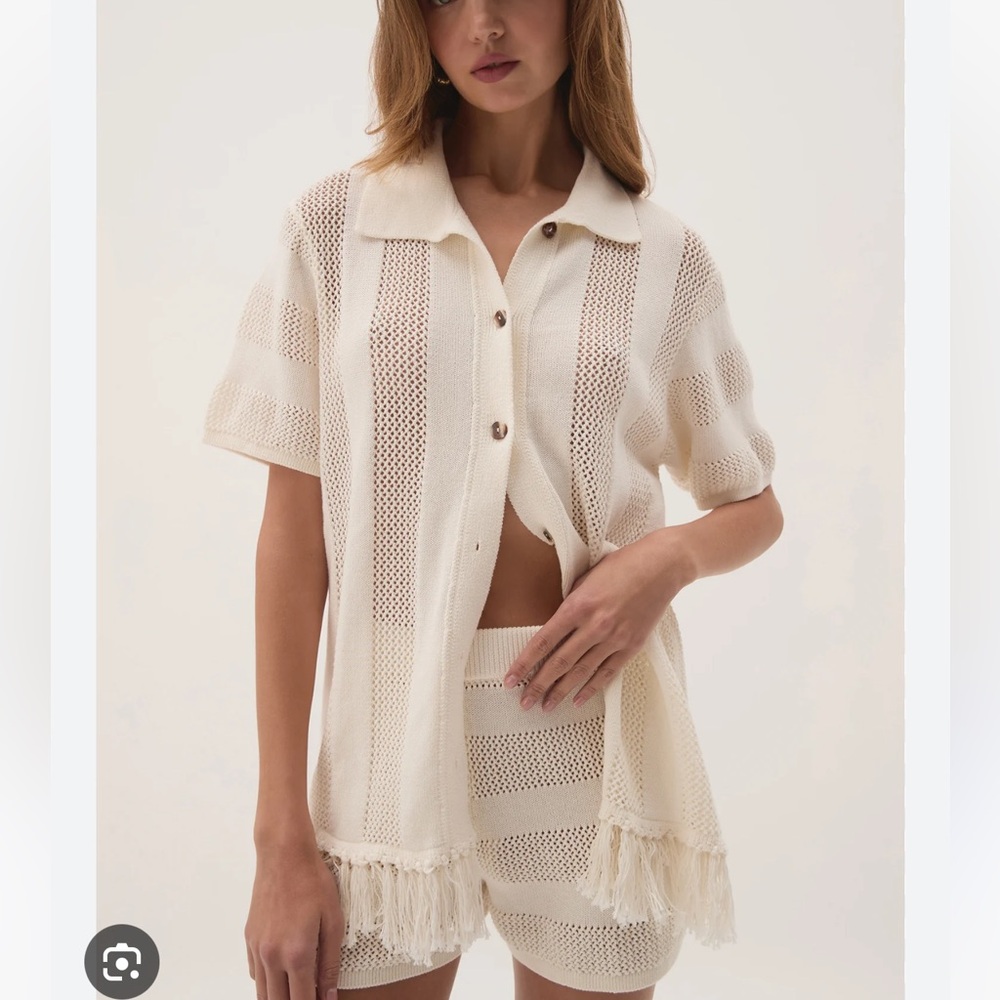 Aje bather knit shirt